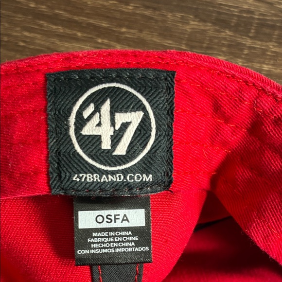 Pre Owned Red Texas Rangers Embroidered Baseball Cap - Picture 2 of 11